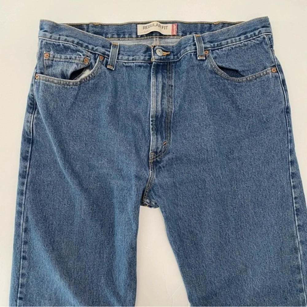 Levi's Men's 505 Regular Fit‎ Straight Leg Denim Blue Jeans 40x30